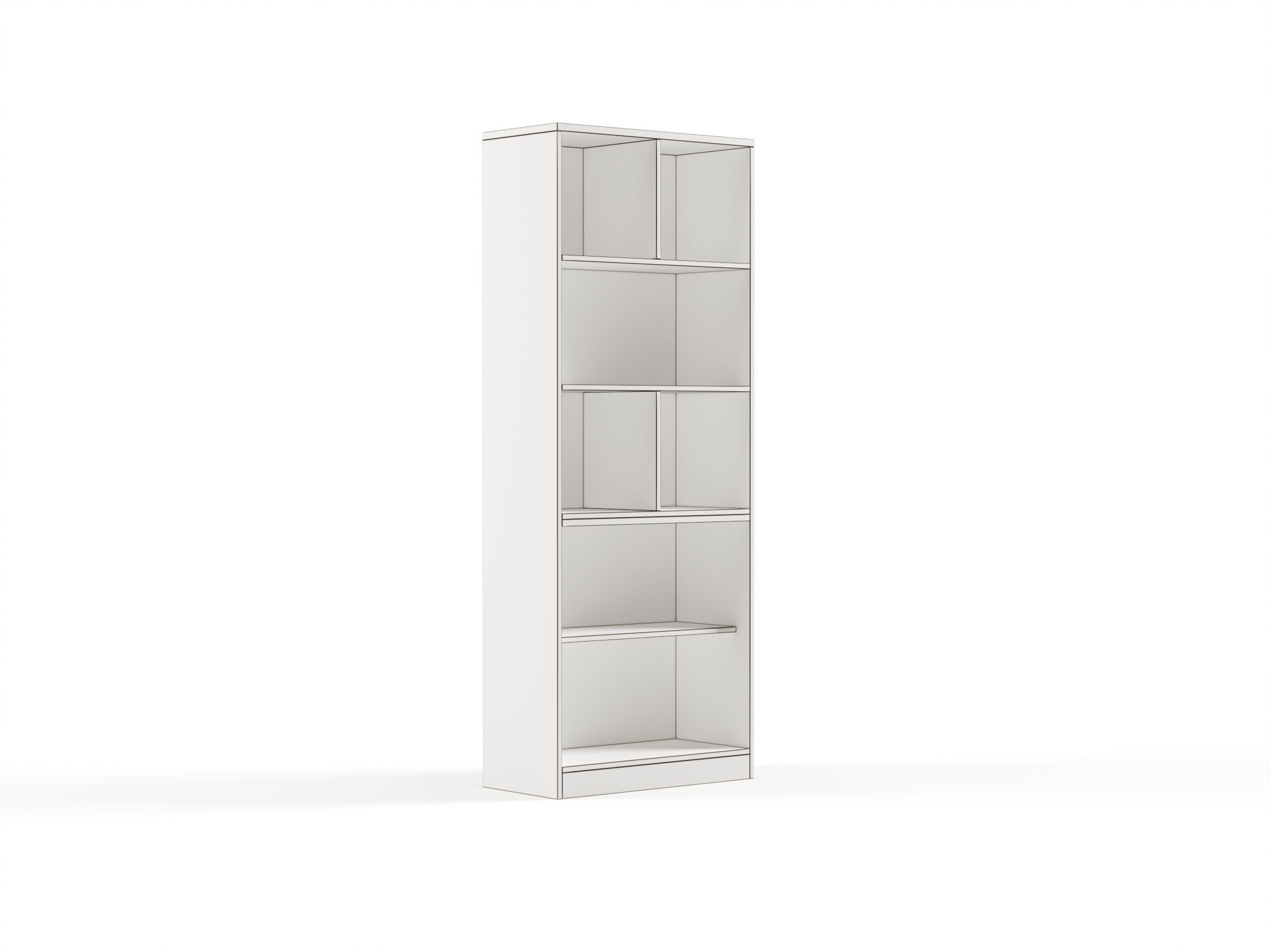 Modern Office High Cabinet File 3 For Staff  Free 3D model_6