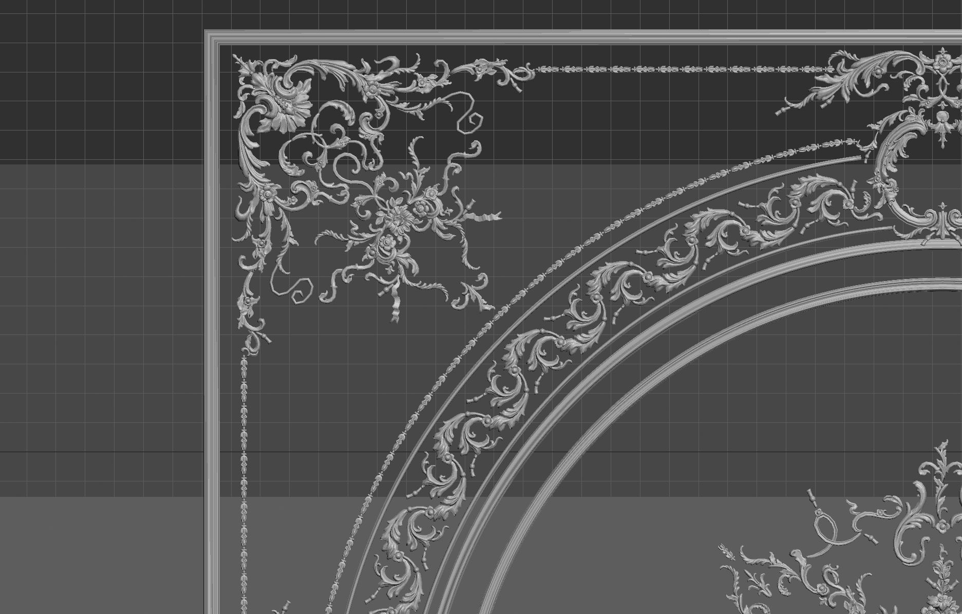 classical ornament  decor  Free 3D model_8
