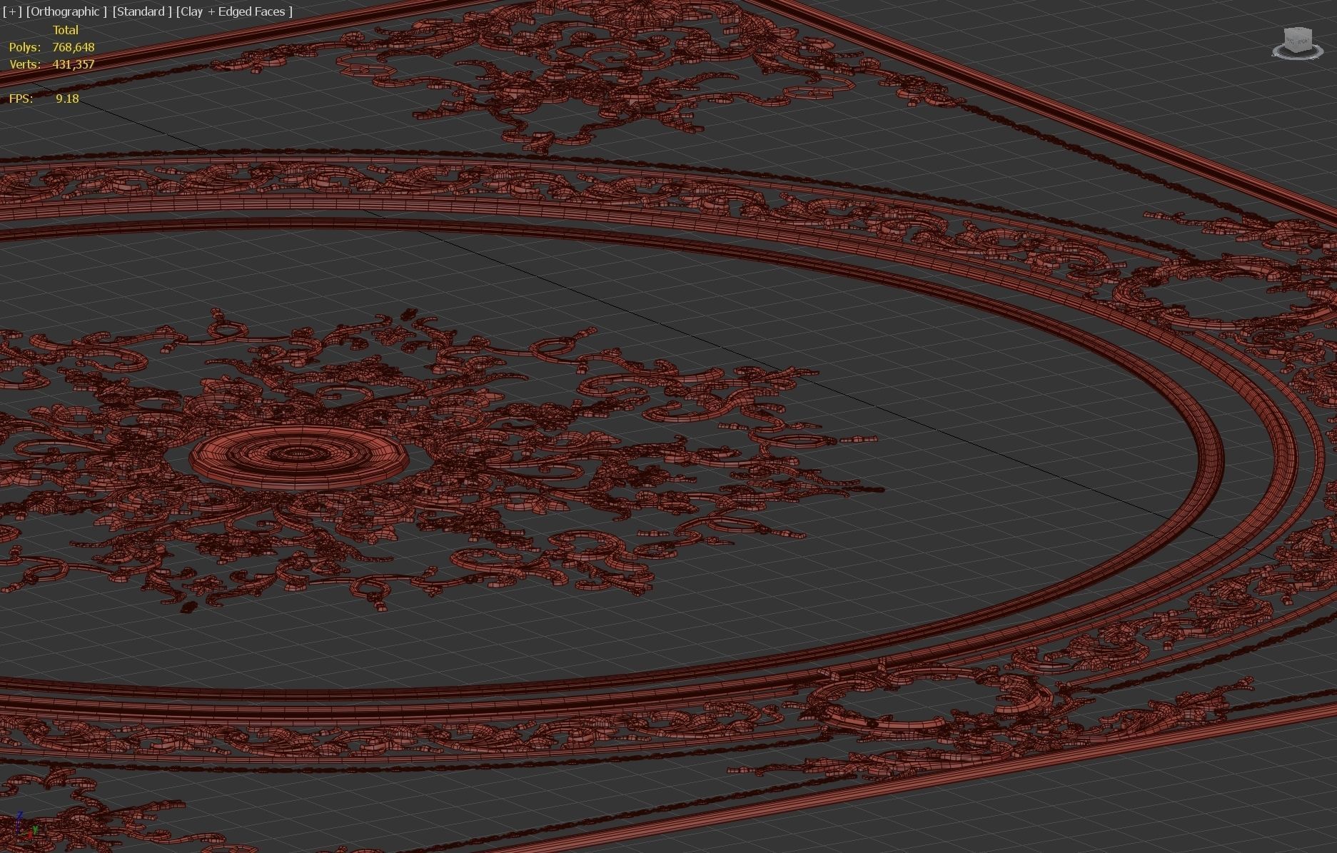 classical ornament  decor  Free 3D model_6