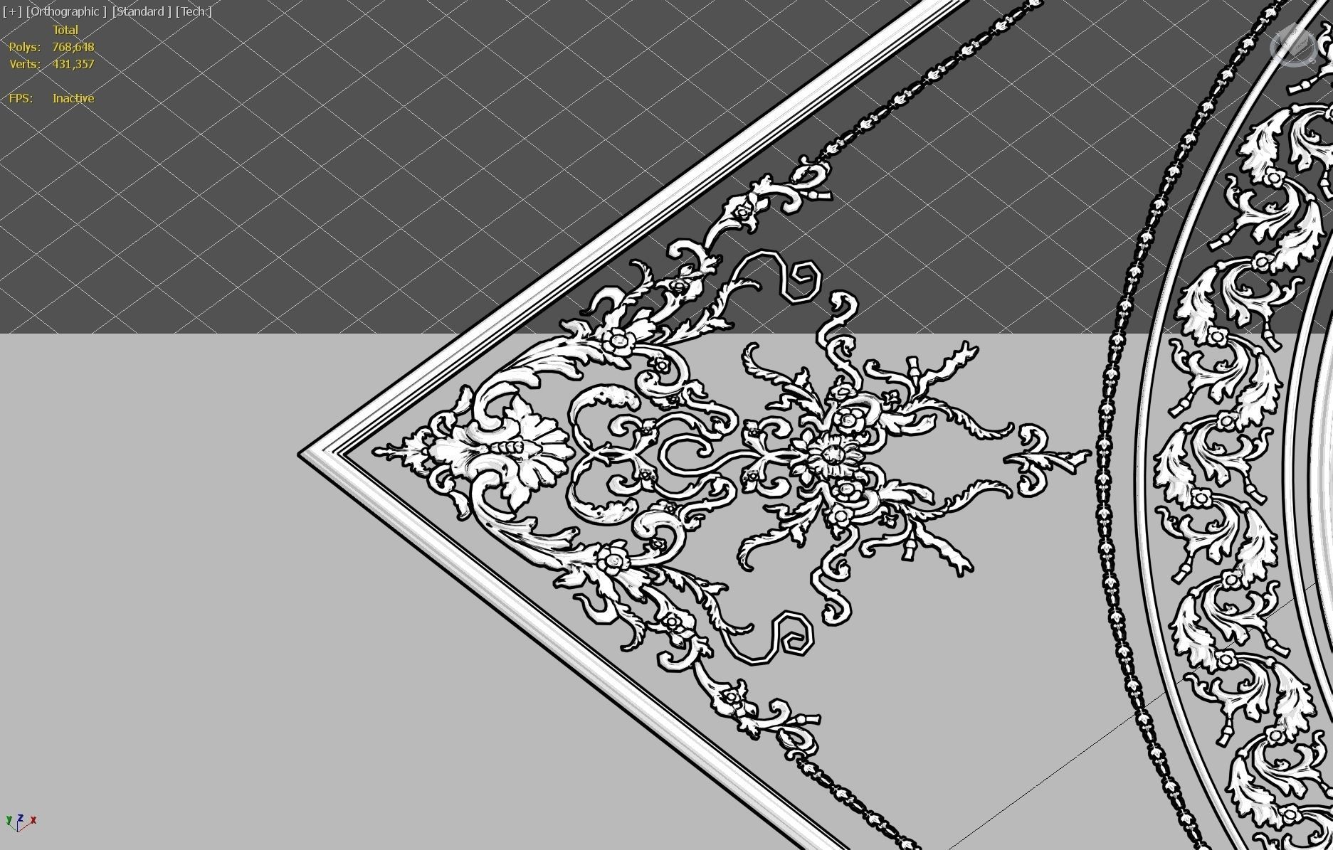 classical ornament  decor  Free 3D model_10