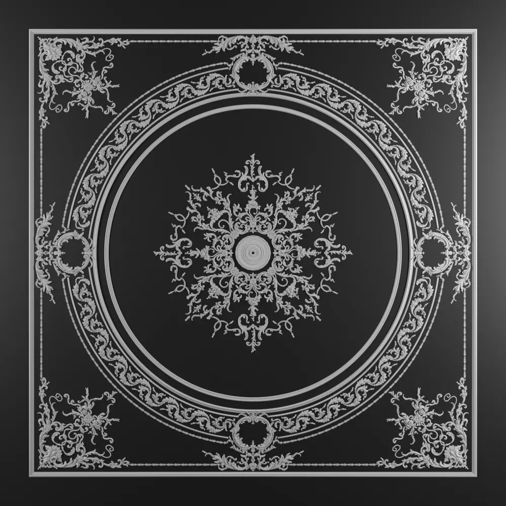 classical ornament  decor  Free 3D model_0