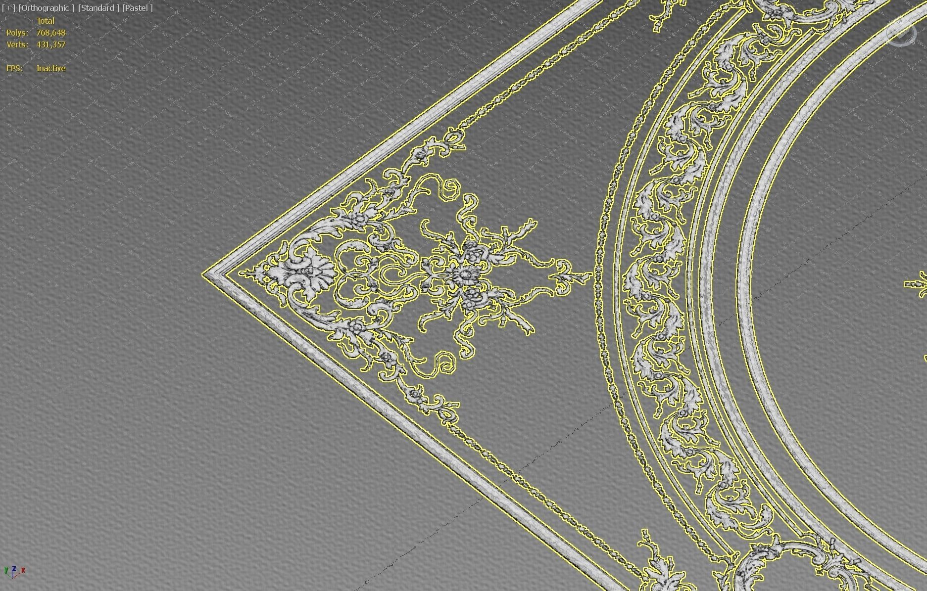 classical ornament  decor  Free 3D model_9