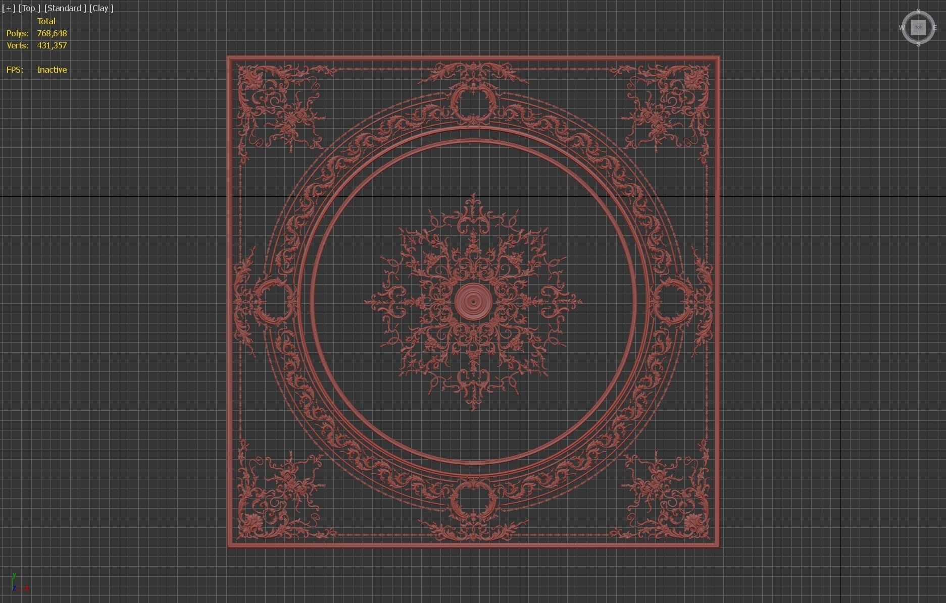 classical ornament  decor  Free 3D model_5