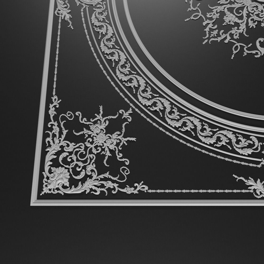 classical ornament  decor  Free 3D model_1