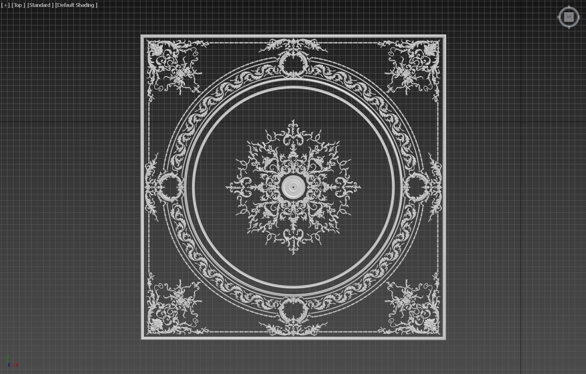 classical ornament  decor  Free 3D model_4