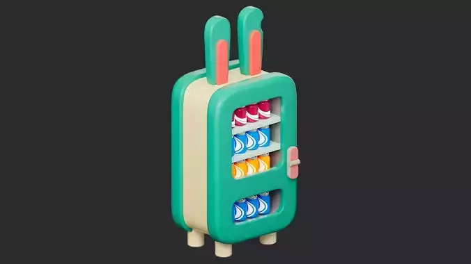 CartoonSelf-service vending machine