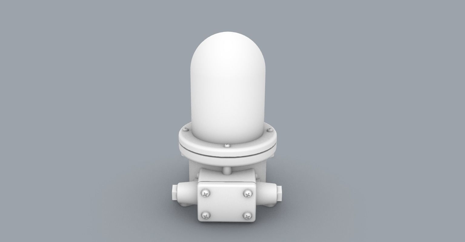 Navigation Light 1 Low-poly 3D model_4