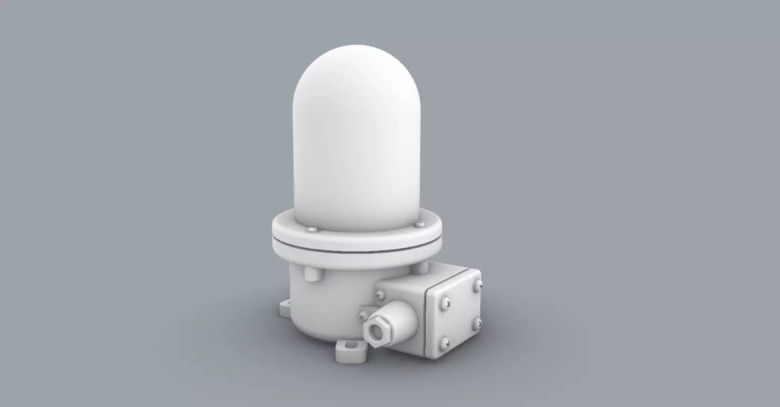 Navigation Light 1 Low-poly 3D model_0