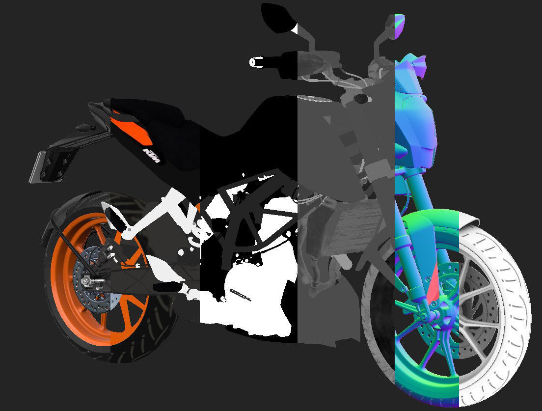 KTM Duke 200 BS3 3D model_5