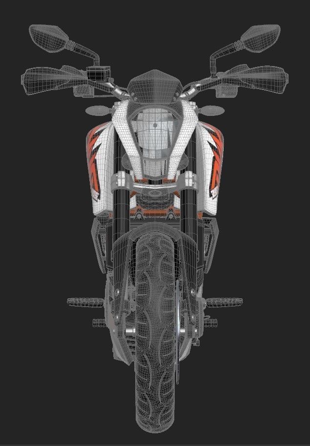 KTM Duke 200 BS3 3D model_2