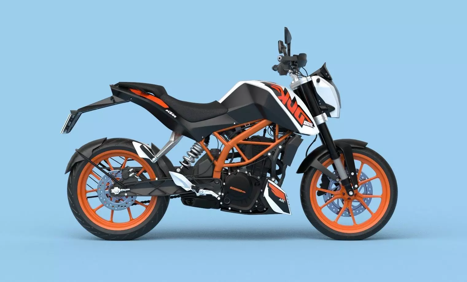 KTM Duke 200 BS3 3D model_0
