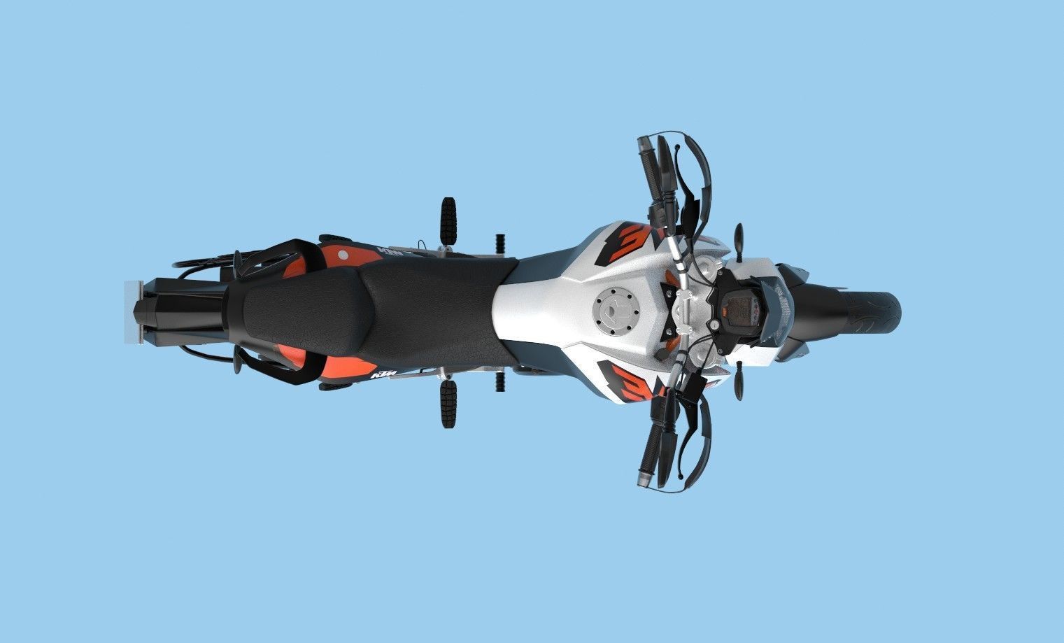 KTM Duke 200 BS3 3D model_8