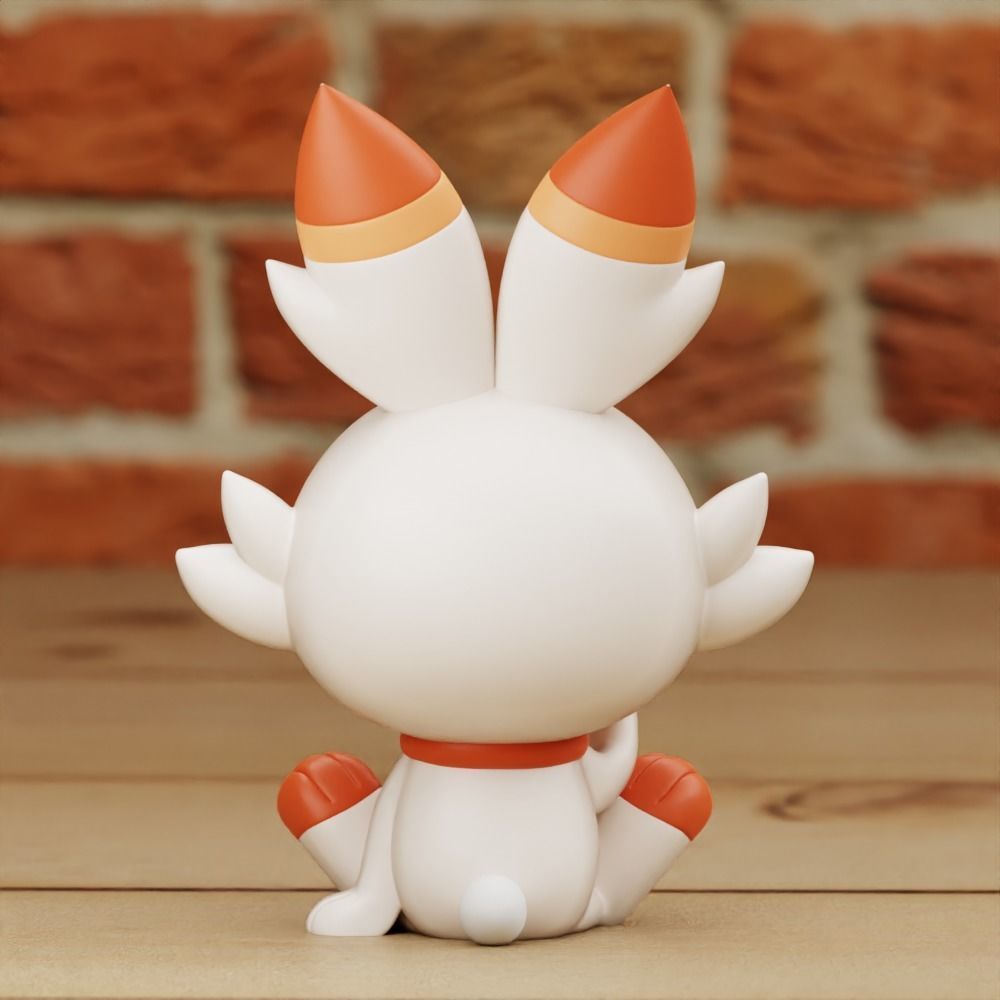 SCORBUNNY 2 DIFF MODELS CHIBI CUTE PRINT IN PLACE 3D print model_13