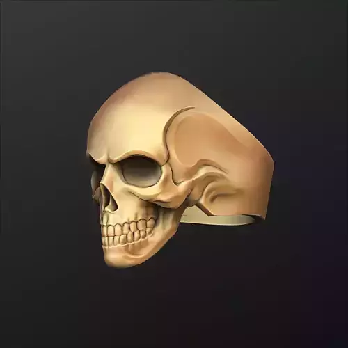 Skull Ring Version 2 3D print model