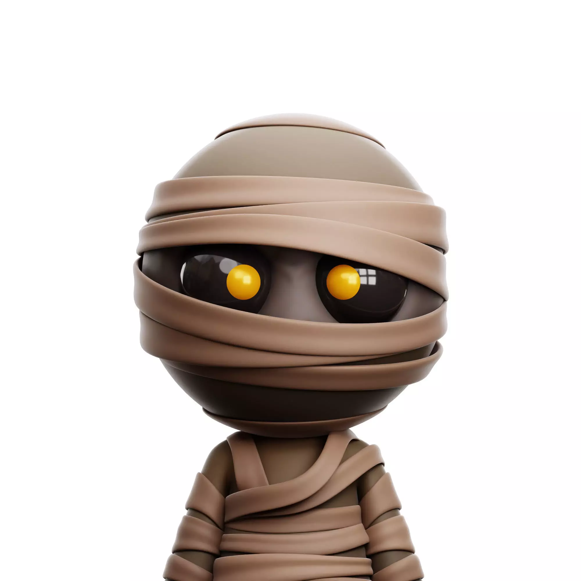 Mummy Avatar 3D Icon Low-poly 3D model