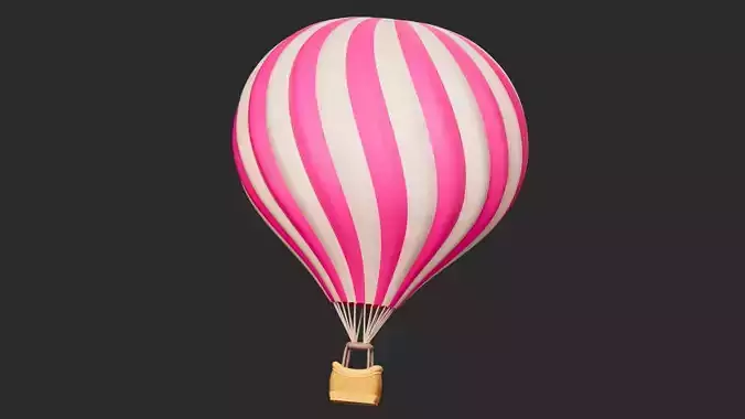 Cartoon hot air balloon
