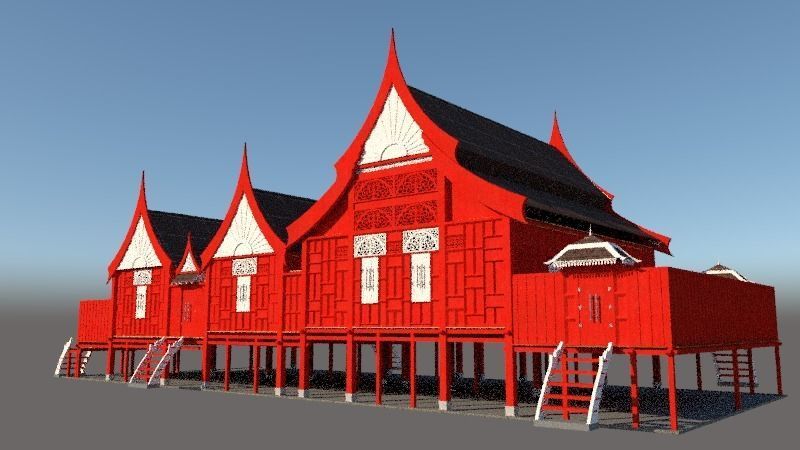 RUMAH TRADISIONAL MELAYU KELANTAN DARUL NAIM  Free 3D print model_5