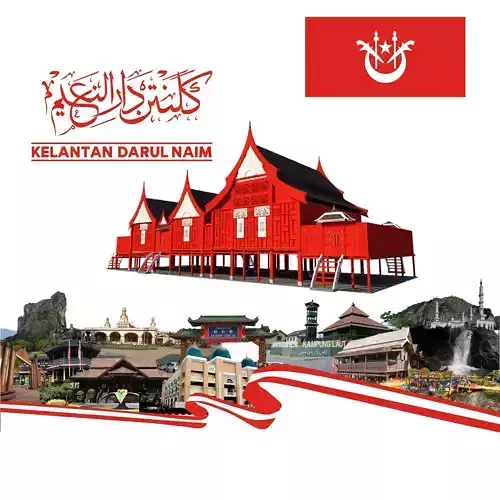 RUMAH TRADISIONAL MELAYU KELANTAN DARUL NAIM  Free 3D print model RUMAH TRADISIONAL MELAYU KELANTAN DARUL NAIM  Free 3D print model