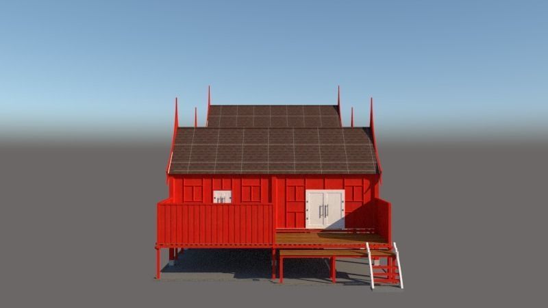 RUMAH TRADISIONAL MELAYU KELANTAN DARUL NAIM  Free 3D print model_4