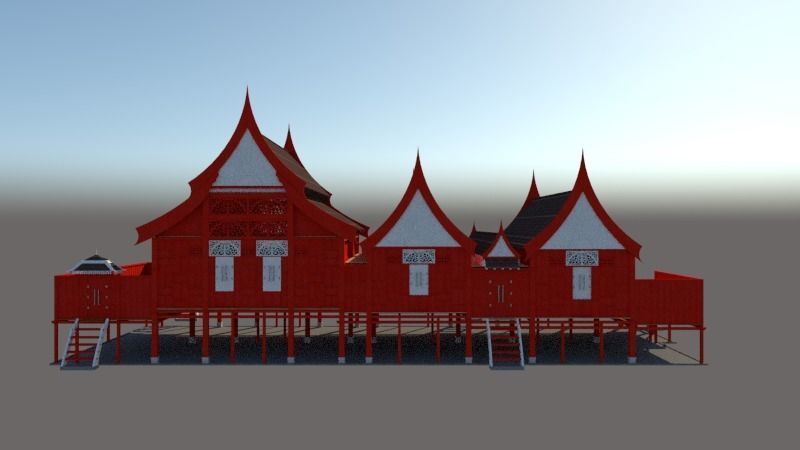 RUMAH TRADISIONAL MELAYU KELANTAN DARUL NAIM  Free 3D print model_1