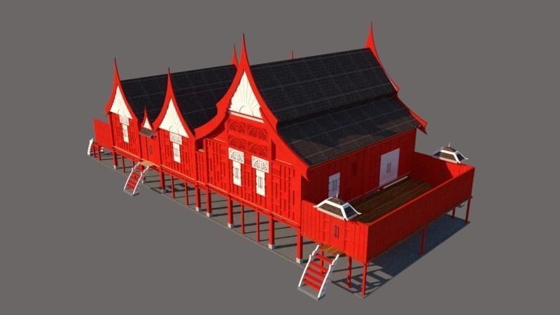 RUMAH TRADISIONAL MELAYU KELANTAN DARUL NAIM  Free 3D print model_3