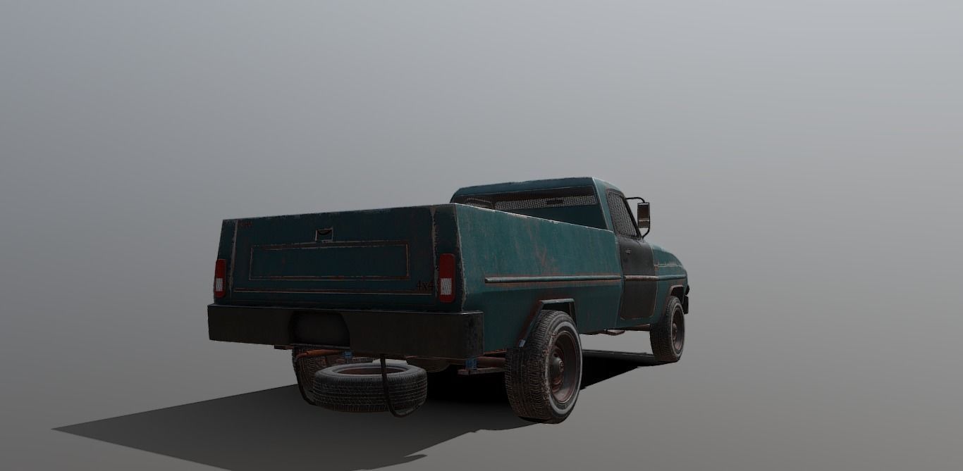 Old Truck 3D model_1