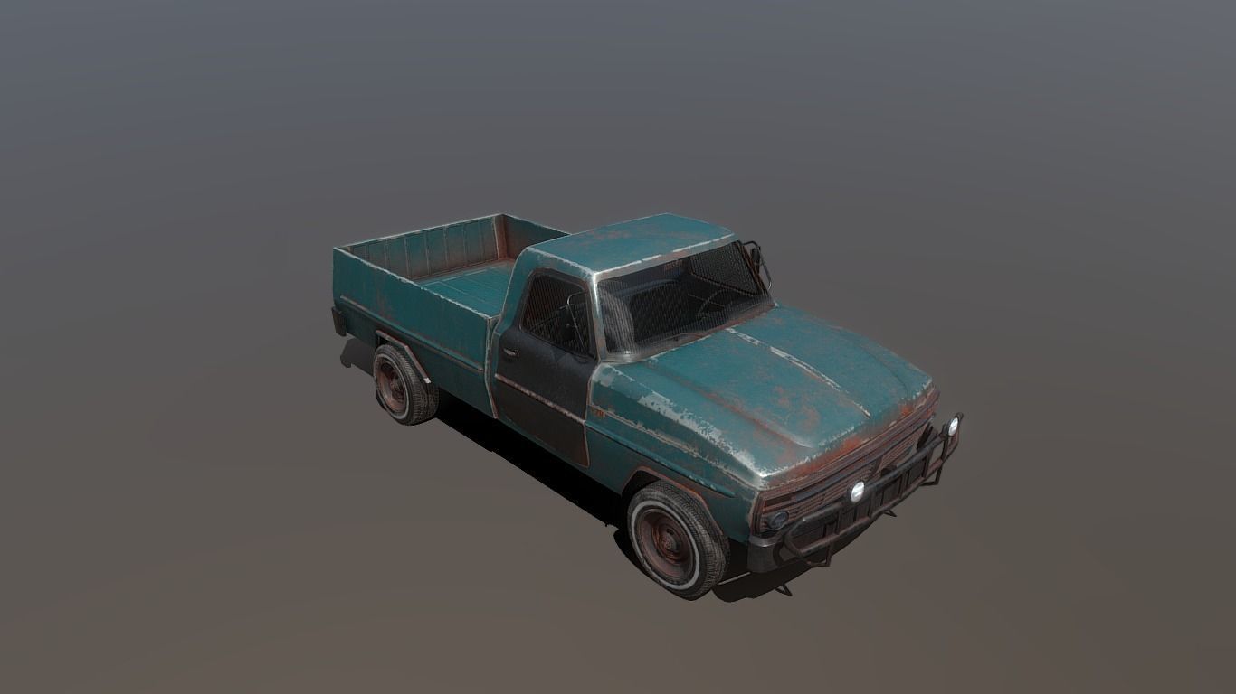 Old Truck 3D model_2