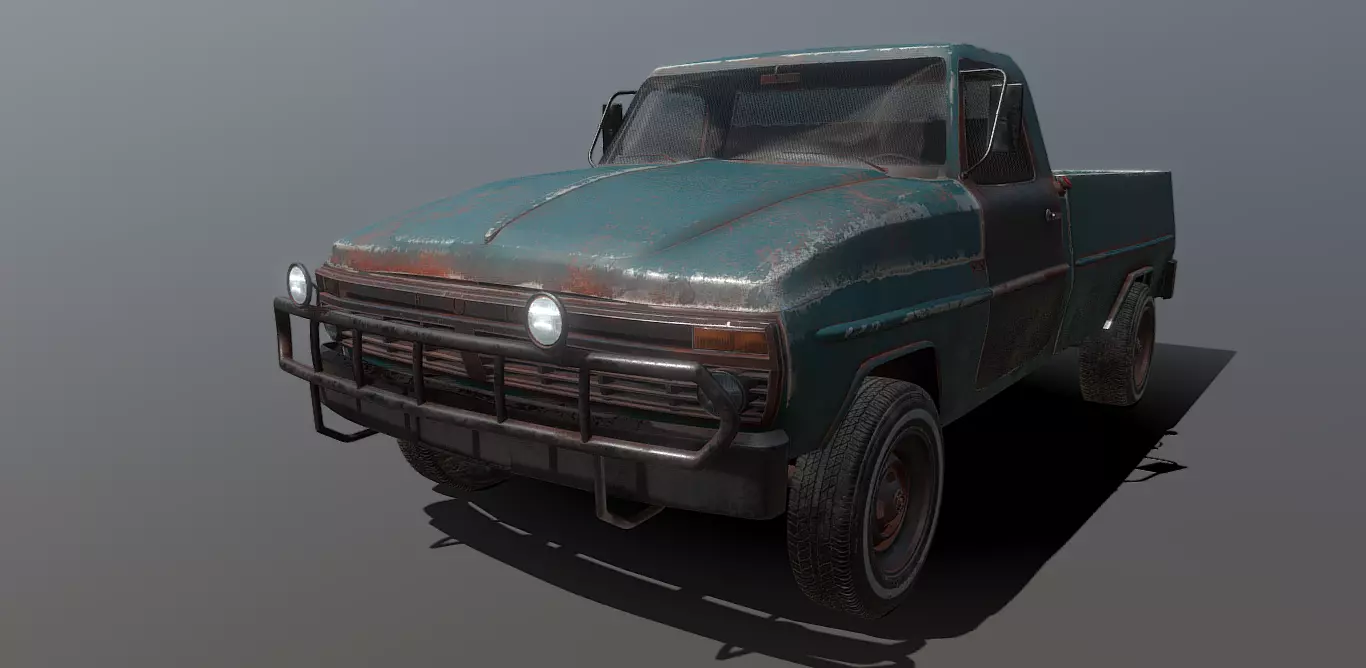 Old Truck 3D model_0