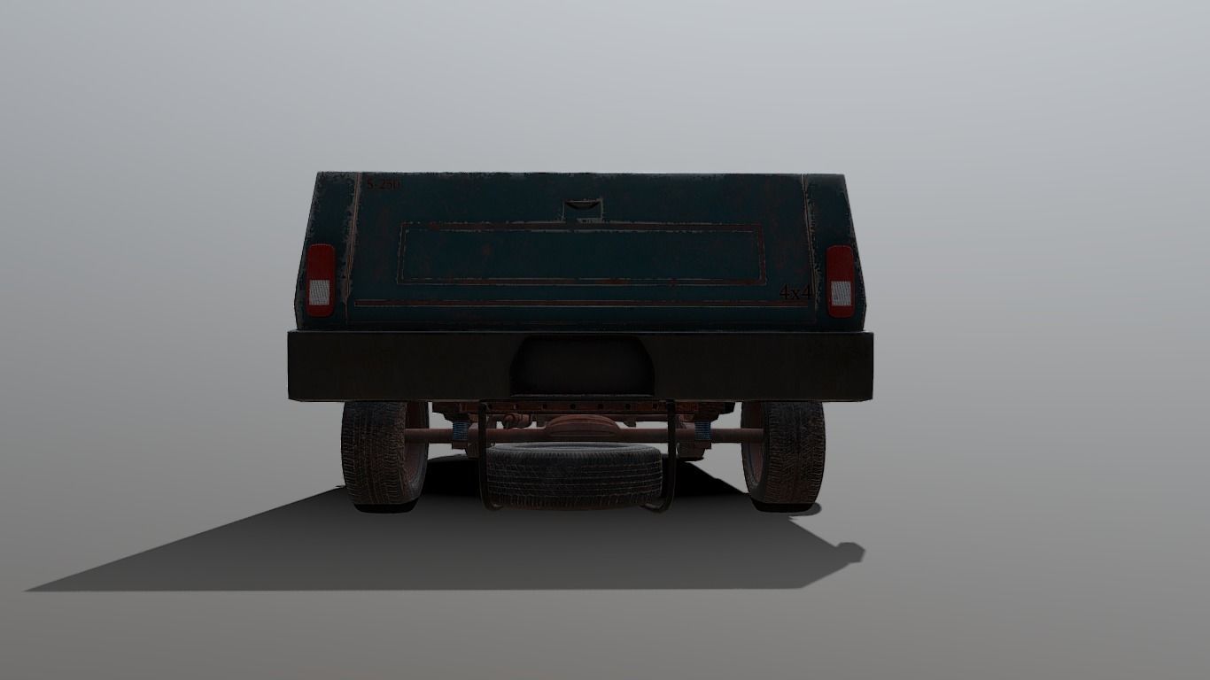 Old Truck 3D model_5