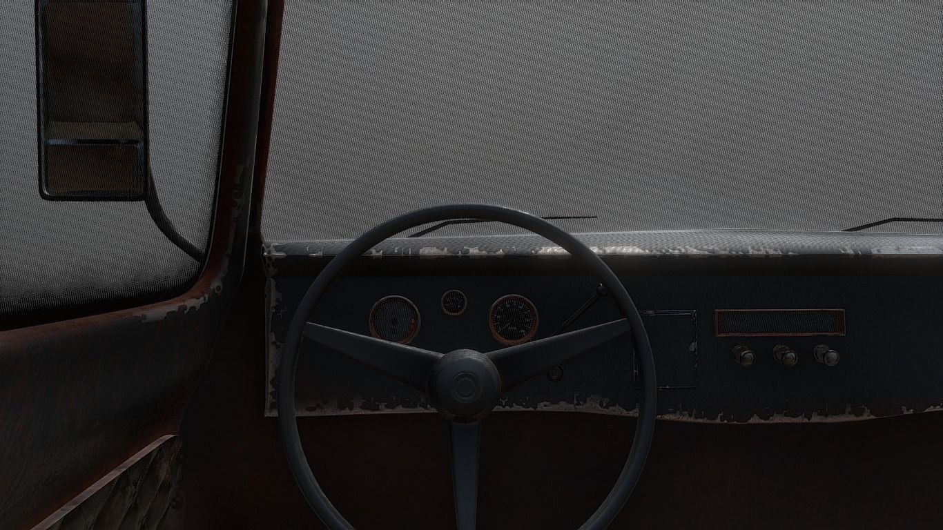 Old Truck 3D model_4