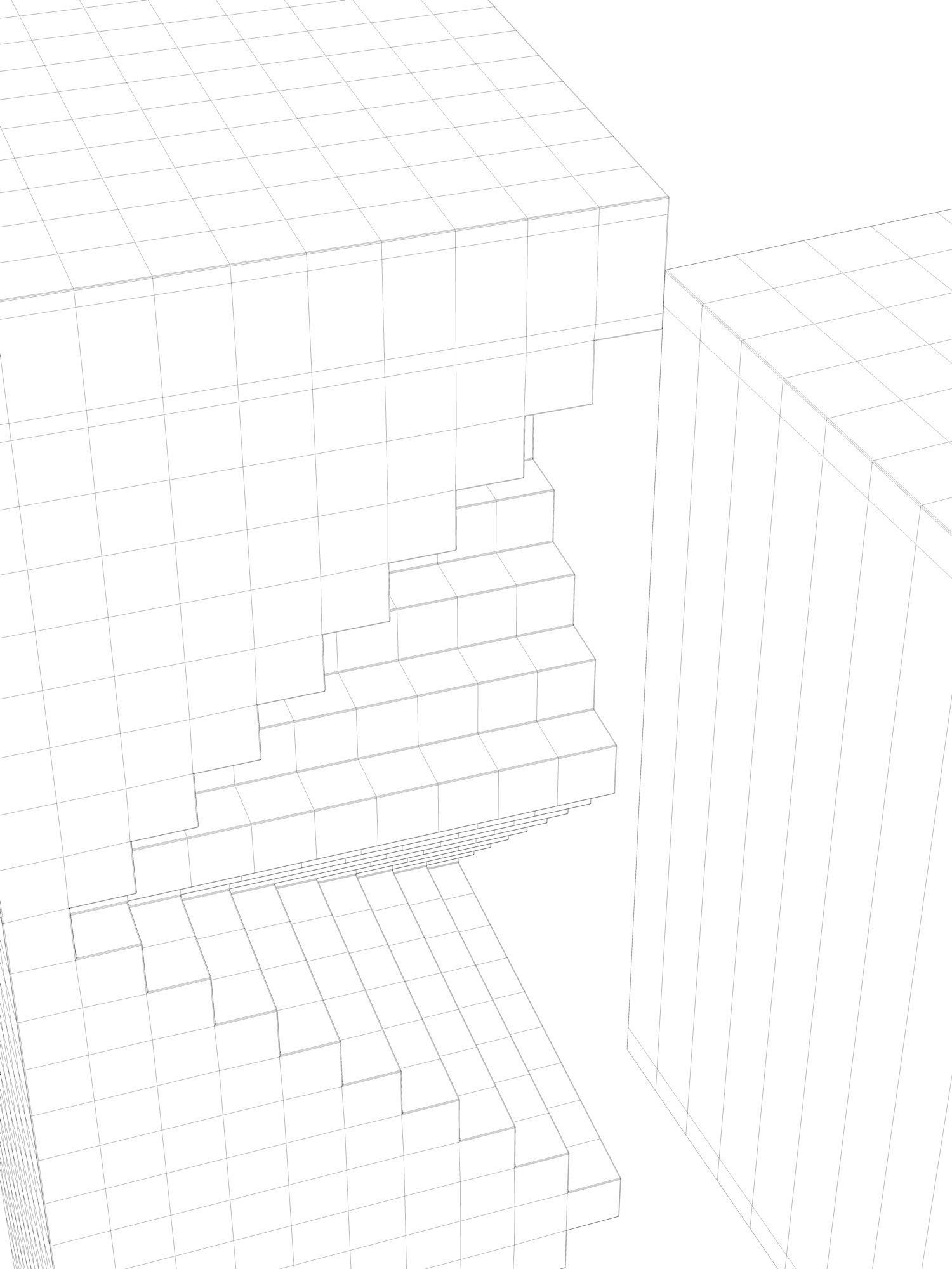 Stairs Sculpture 3D model_4