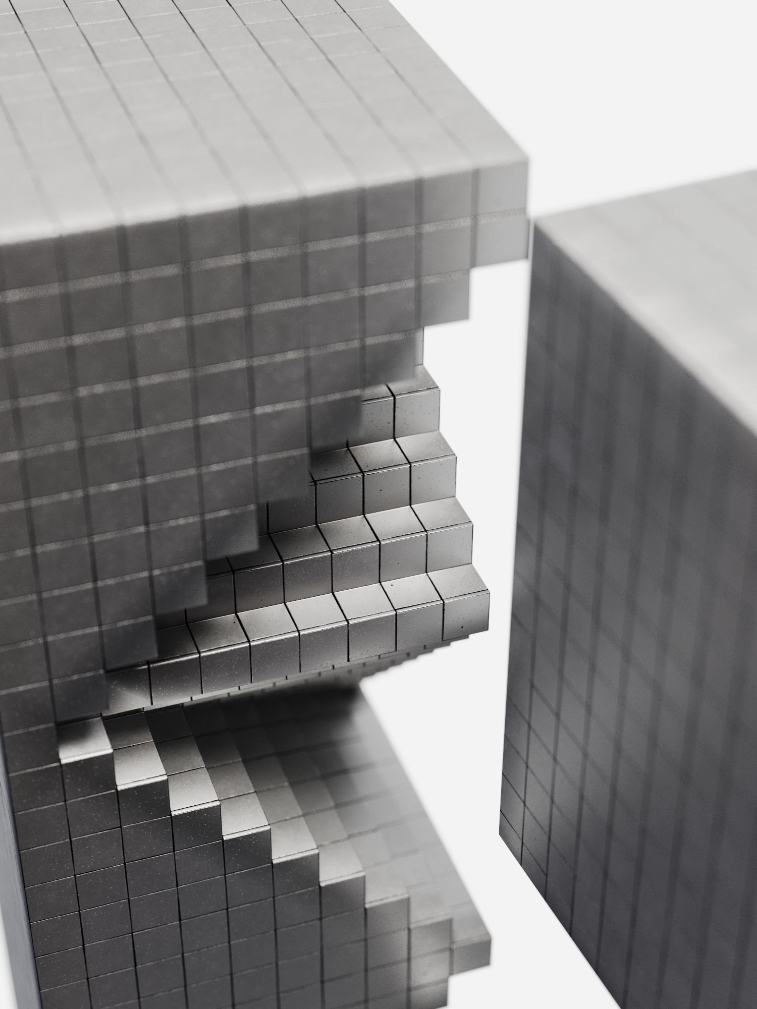 Stairs Sculpture 3D model_2