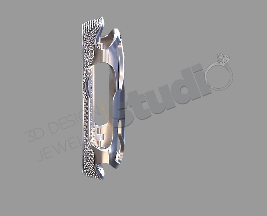 Luxury iWatch ultra case 3D print model_3