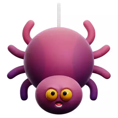 Spider 3D Icon Low-poly 3D model