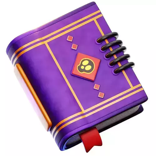 Spell Book 3D Icon