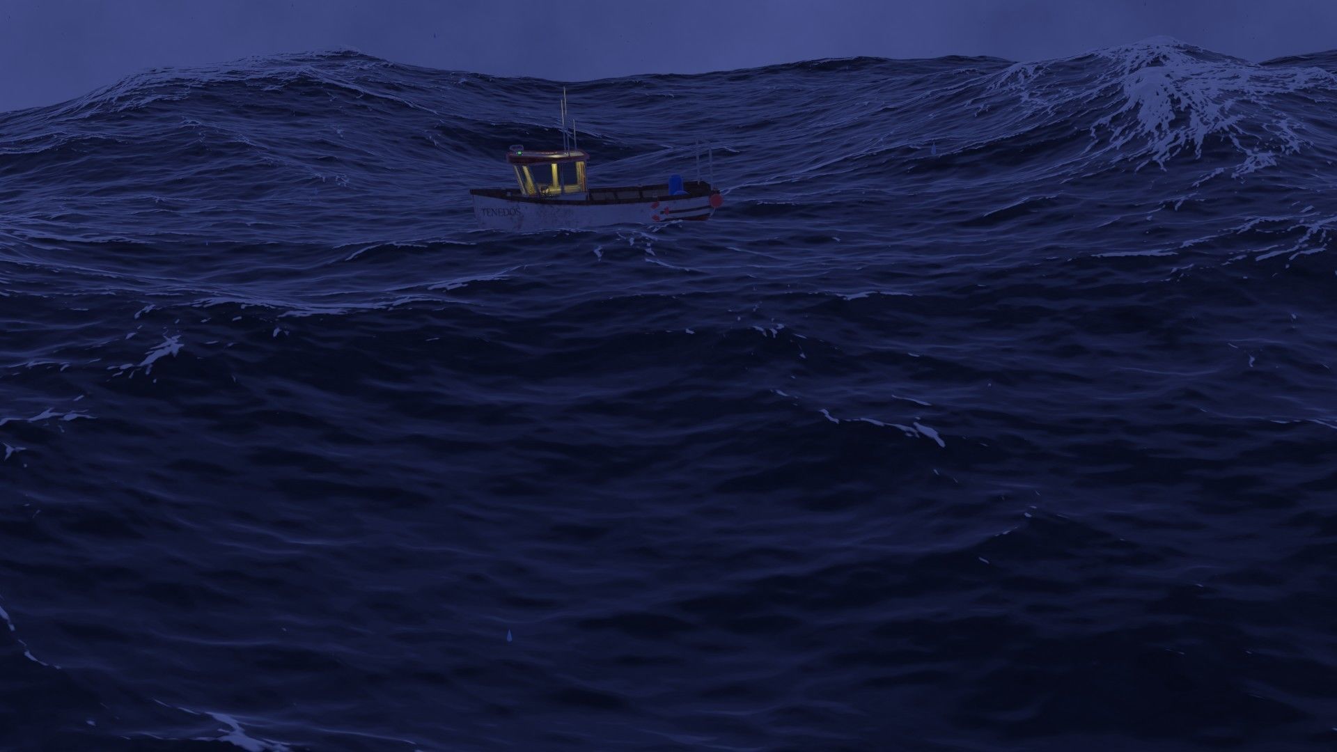 Best view of ocean thunder Low-poly 3D model_2