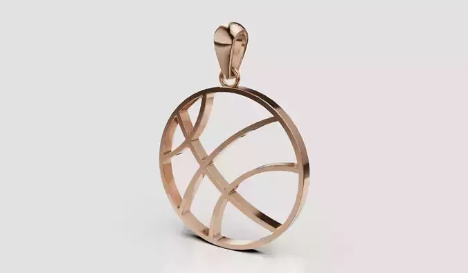 Basketball pendant 