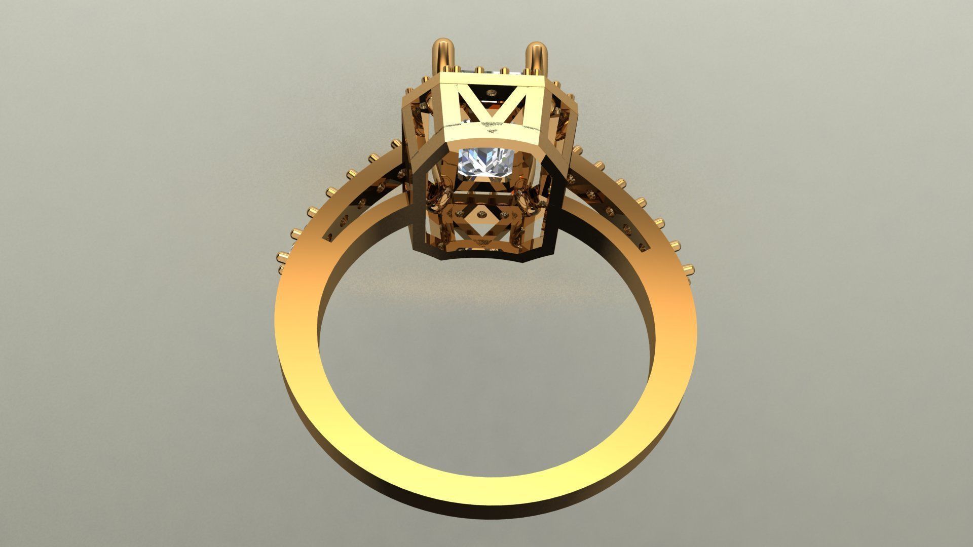 DIAMOND RING 3D print model_4