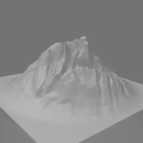 Volcano Landscape 3D print model