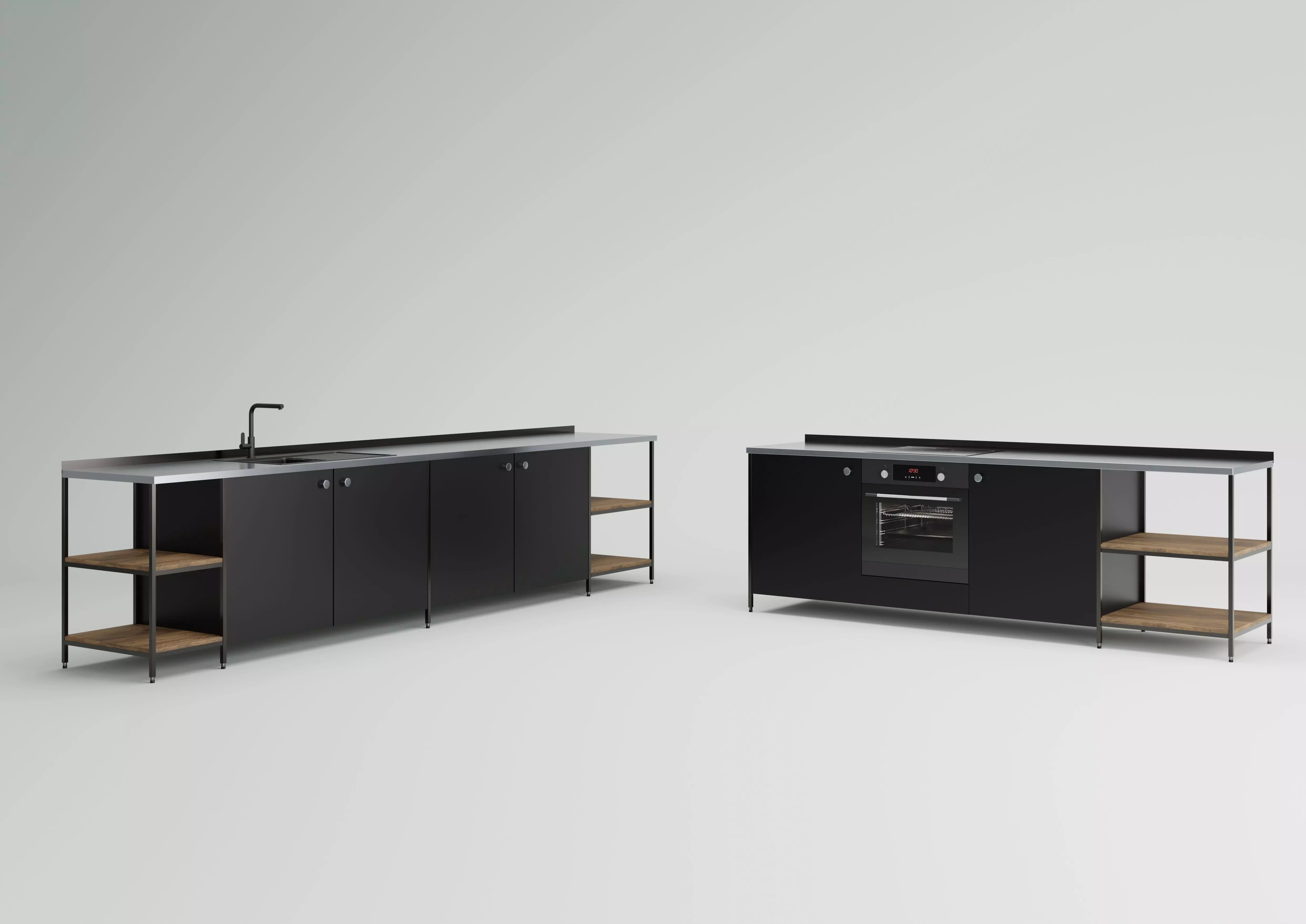Industrial Modular Kitchen 3D model
