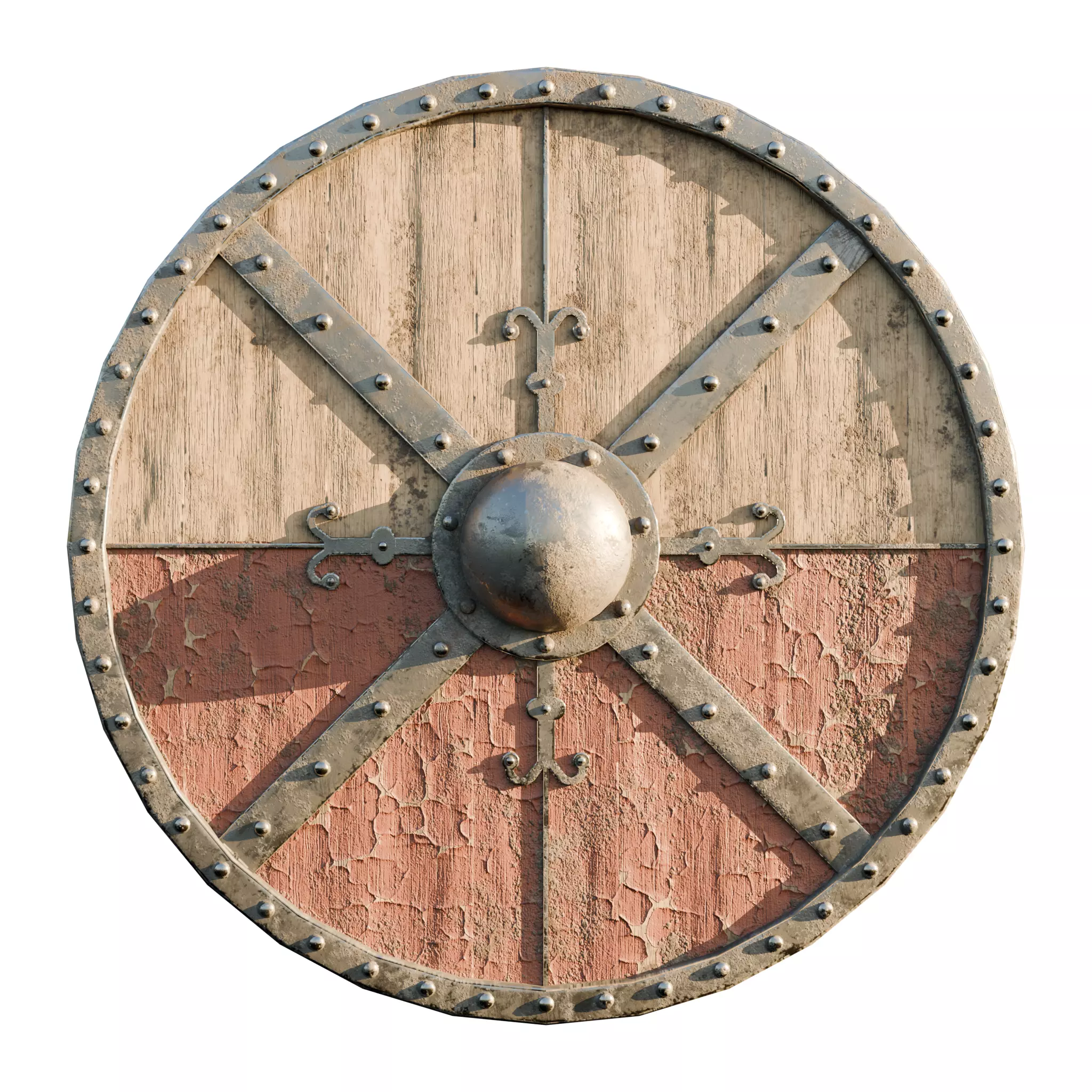Medieval Shield 3D model_0