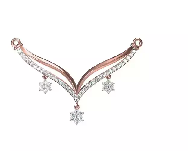 Women Necklace Pendant STL JCD Details