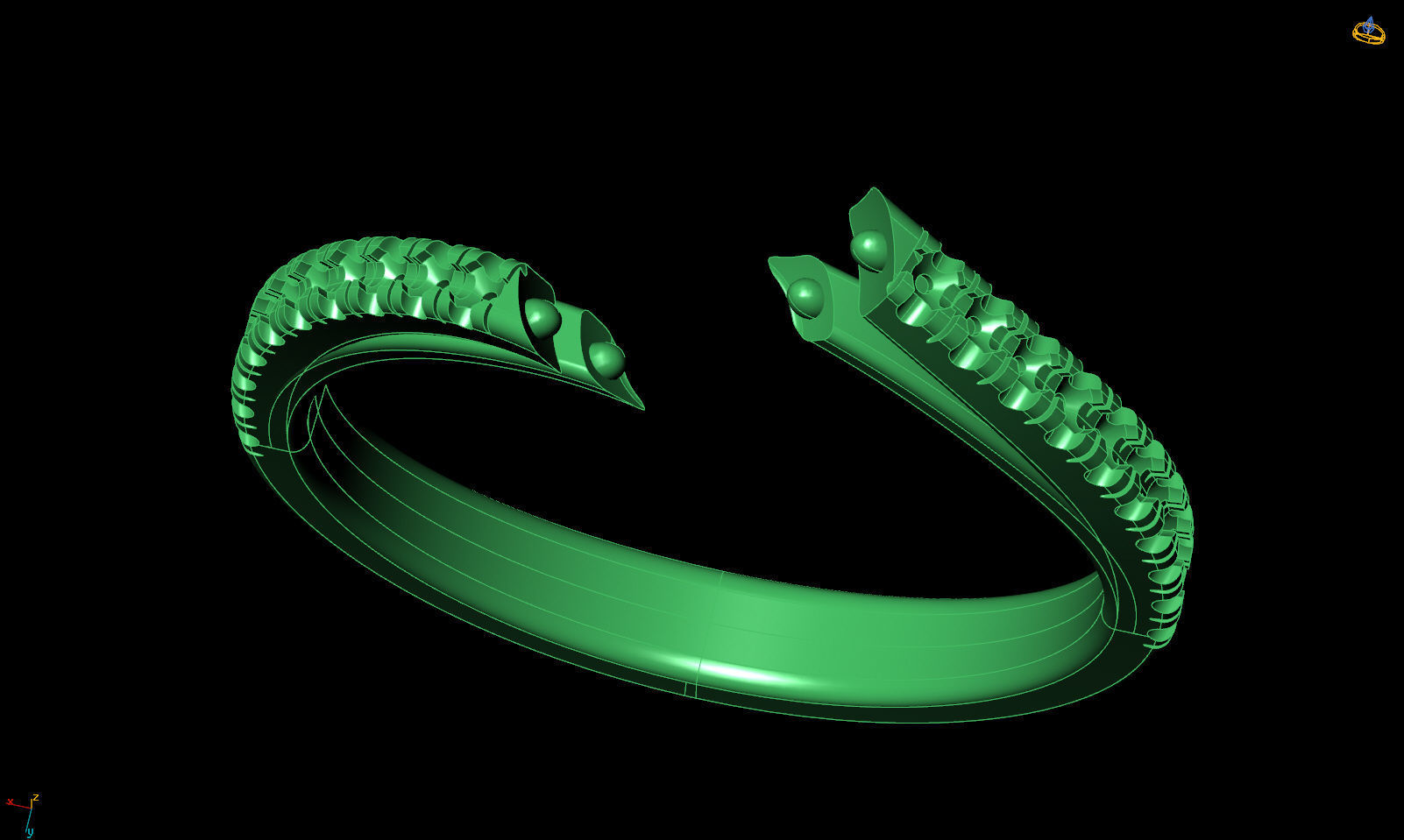 Twisted engagement ring R 0348 printable 3d model 3D print model_30