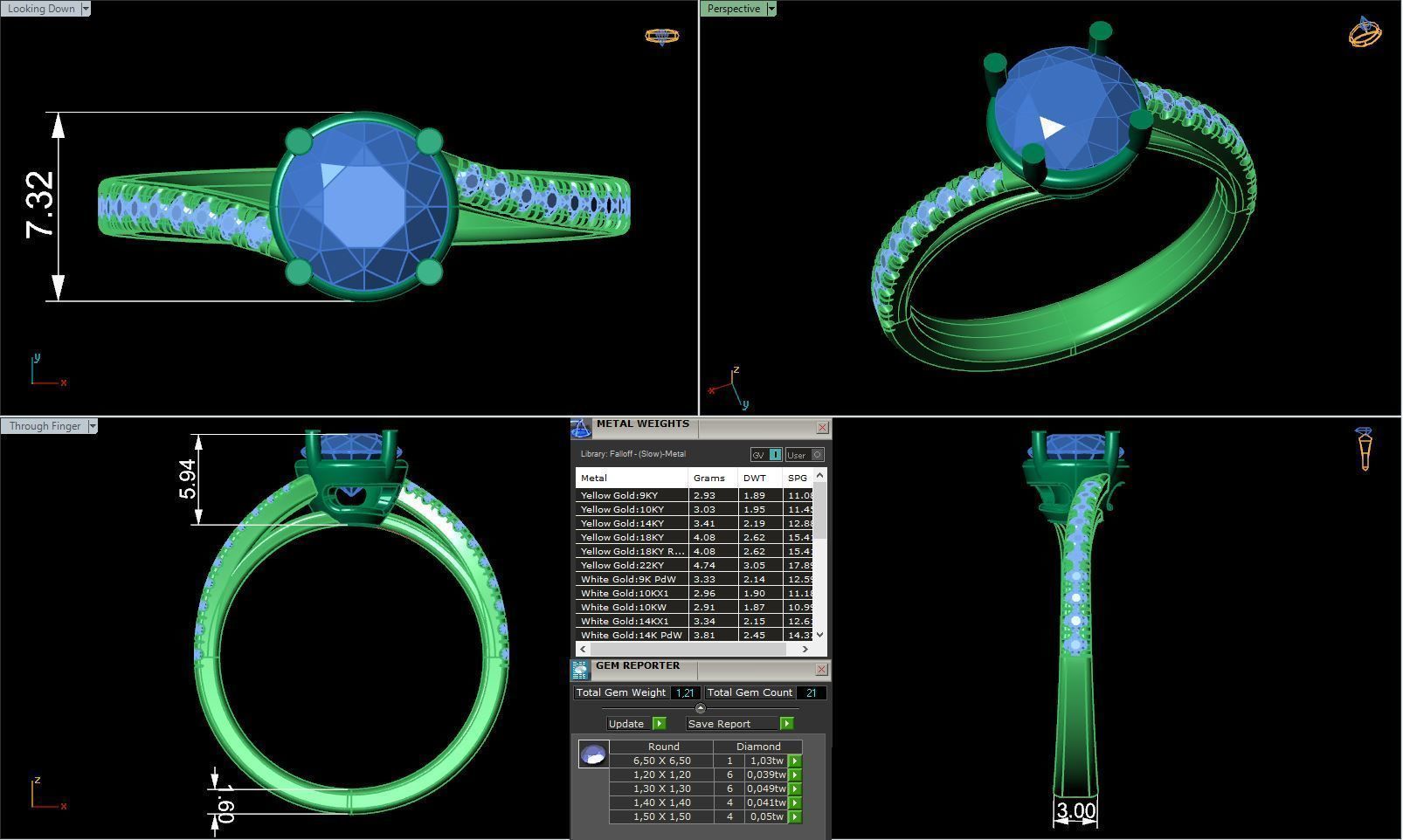 Twisted engagement ring R 0348 printable 3d model 3D print model_1