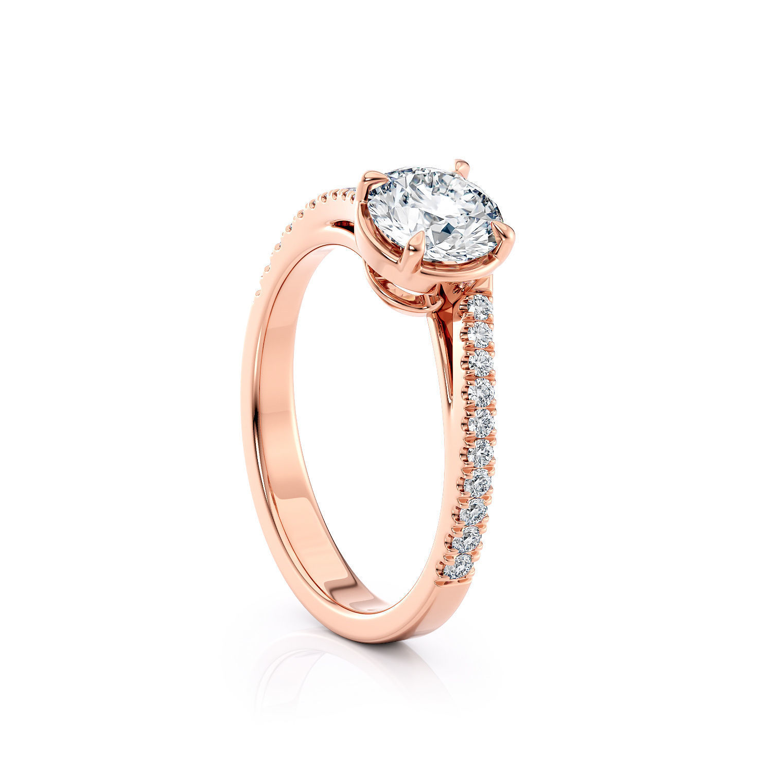 Twisted engagement ring R 0348 printable 3d model 3D print model_5