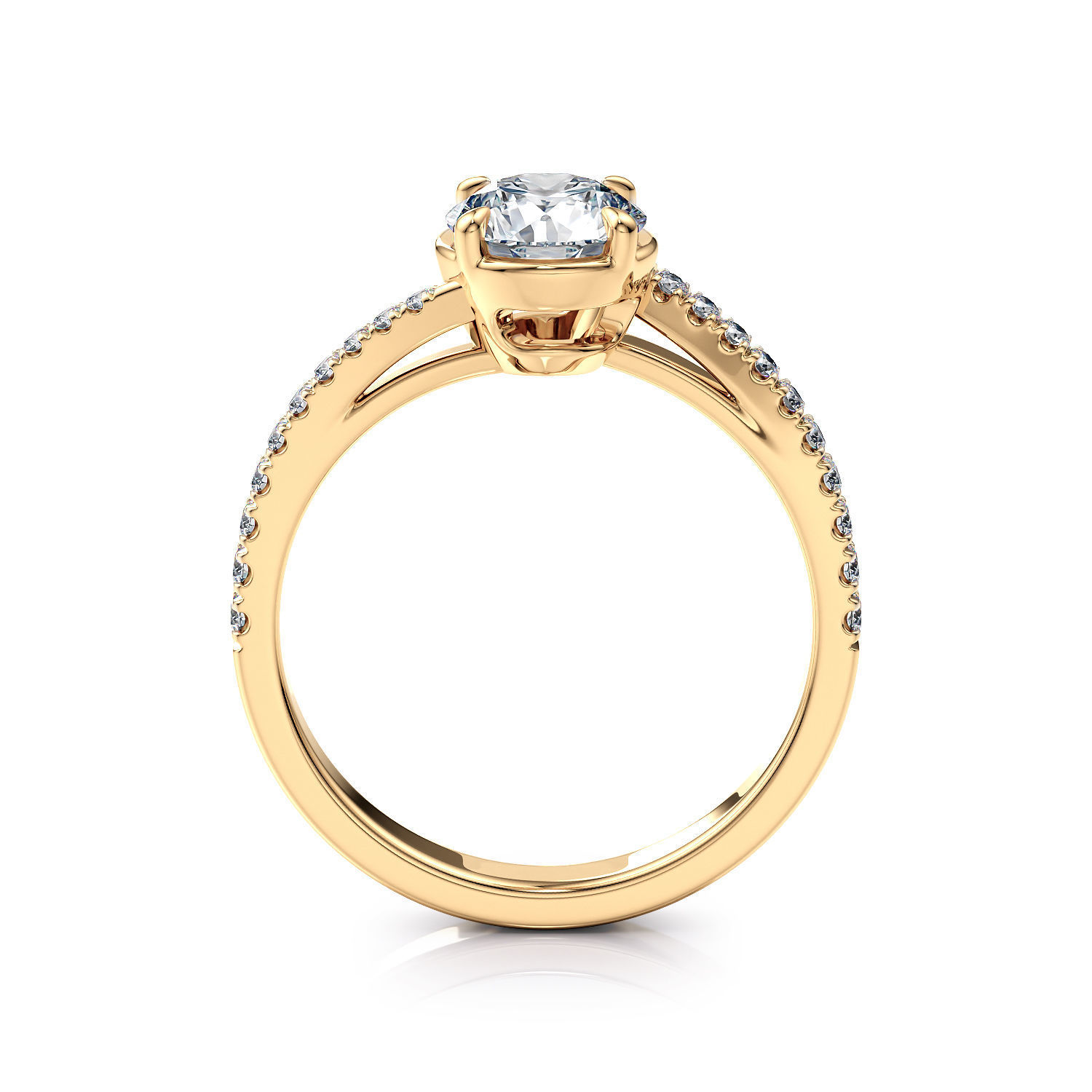 Twisted engagement ring R 0348 printable 3d model 3D print model_16