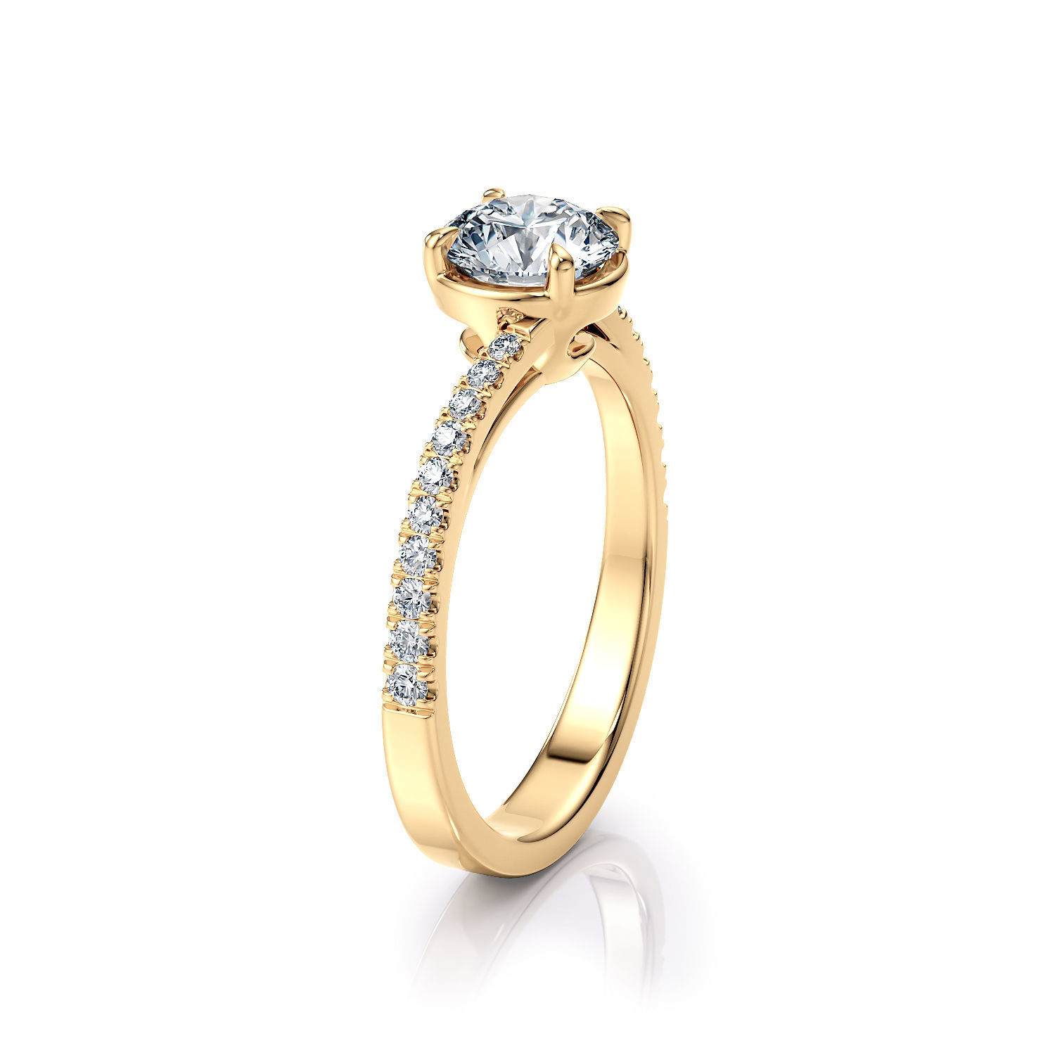 Twisted engagement ring R 0348 printable 3d model 3D print model_15