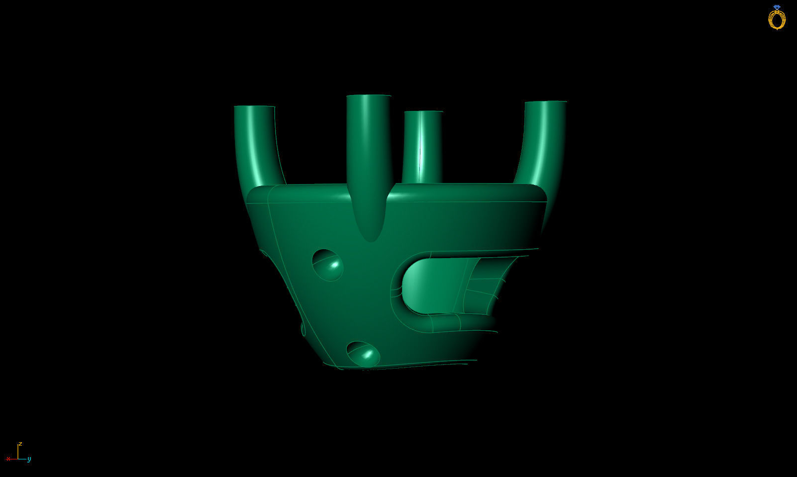 Twisted engagement ring R 0348 printable 3d model 3D print model_29