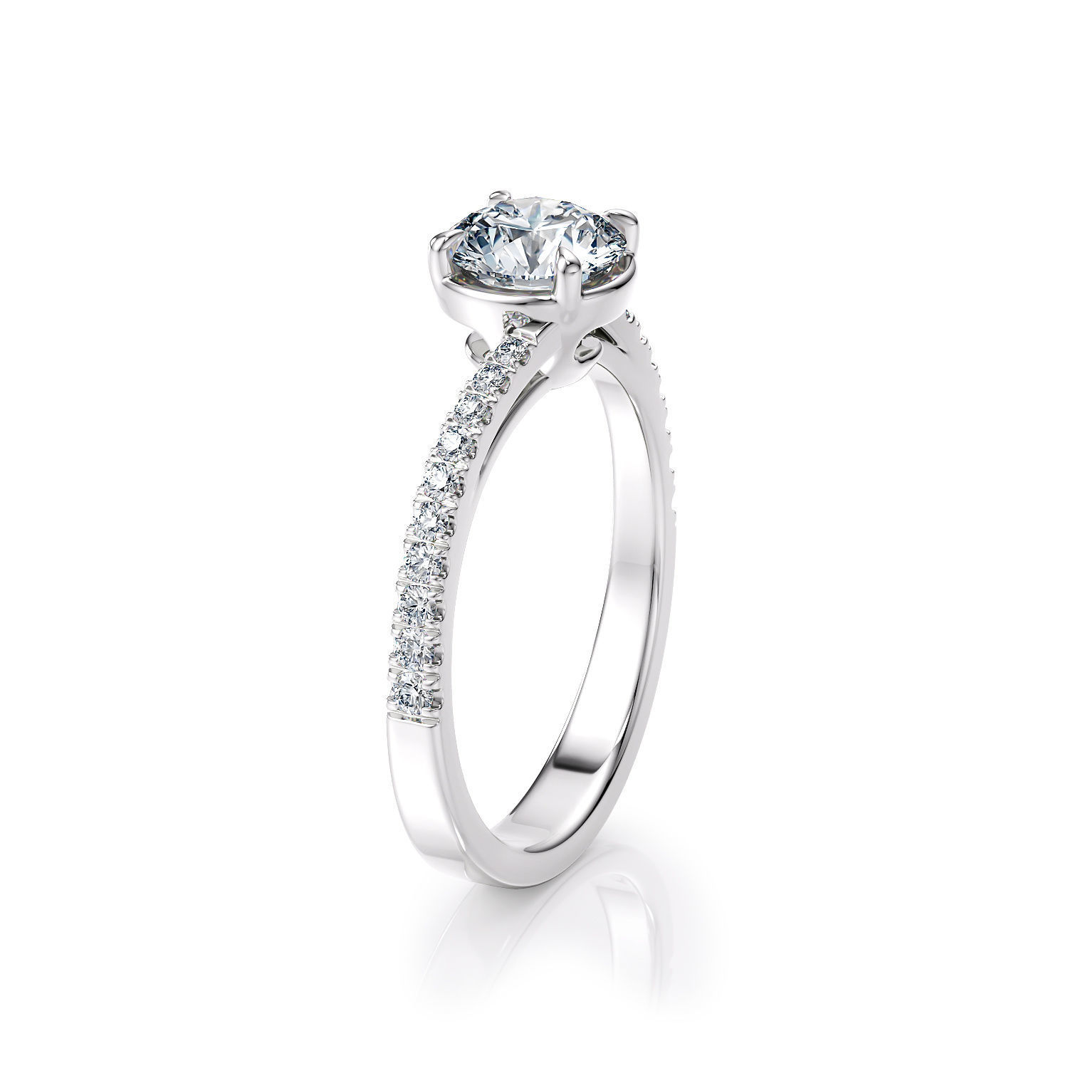 Twisted engagement ring R 0348 printable 3d model 3D print model_7