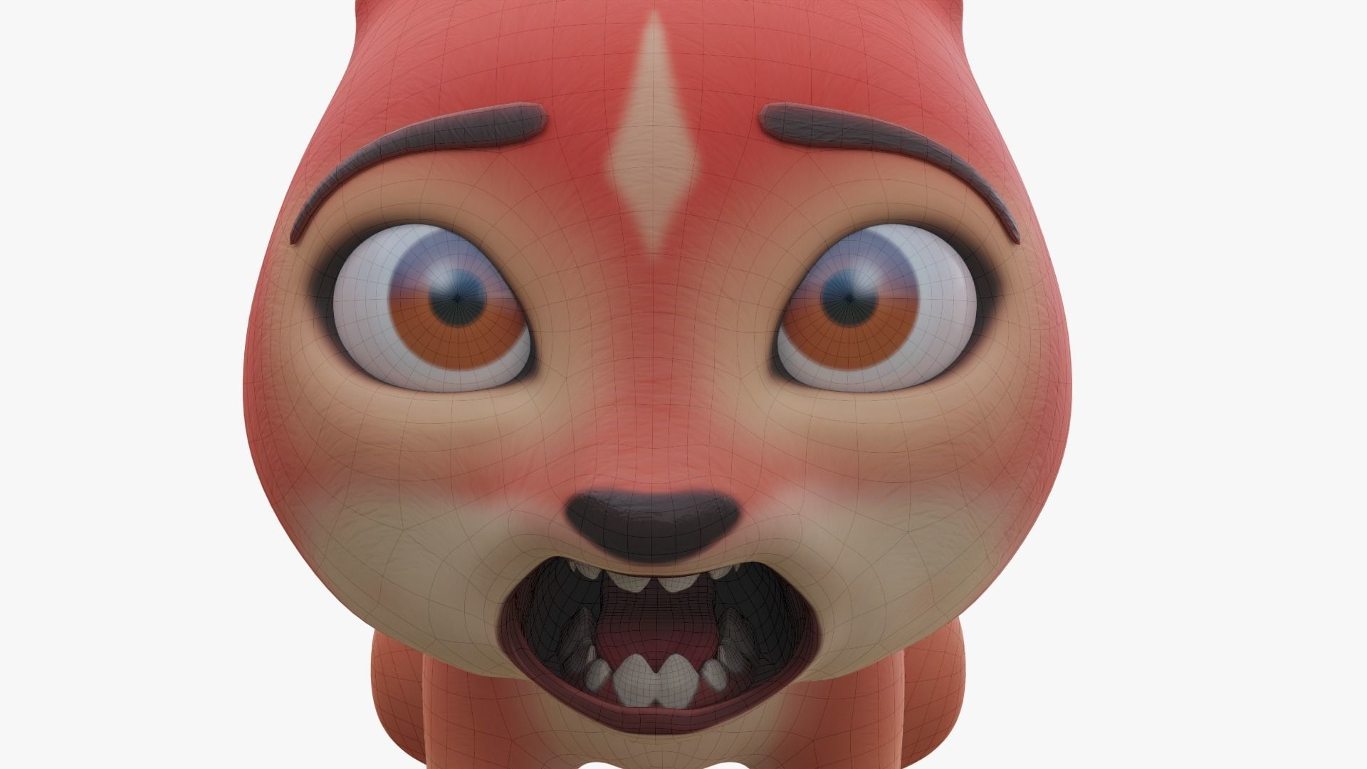 Squirrel - A stylized rigged animal for Blender Low-poly 3D model_2